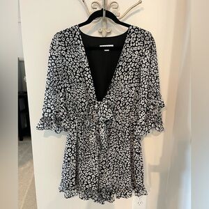 HYFVE Black and White Patterned Romper